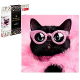 Набор для творчества. Алмазная мозаика "Гламурная кошечка" (30*30 см)