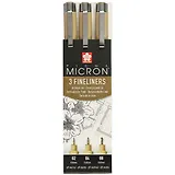 Ручки капиллярные «Pigma Micron», Sakura, 3 штуки