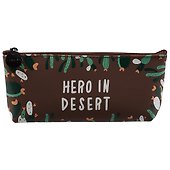 Пенал на молнии «Кактусы: hero in desert», 20 х 8 см - 2