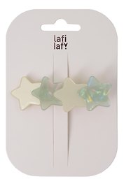 Заколка Звездочки перламутровые (пластик) (6,7см) (12-Izzy-9) (Lafilaf)