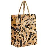 Подарочный пакет «Gold and black», А5 - 0