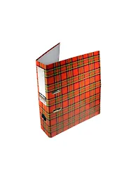 Папка архивная 50мм А4 "Шотландка" ламинир., INDEX