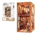 SZ03 Конструктор интерьерный  – сборный домик CuteBee - Секретный Ритм, 355 деталей (материалы: дерево, картон, пластик, металл), со световыми эффектами (подсветка интерьера), с питанием от 2хААА батареек (не включены), серия DIY, возраст 14+
