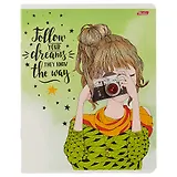Тетрадь в клетку Hatber, Follow your dreams, 48 листов, в ассортименте