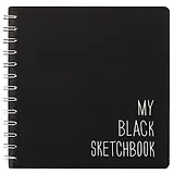 Скетчбук «My black sketchbook», 17.3 х 17.3 см, 100 листов