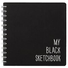 Скетчбук «My black sketchbook», 17.3 х 17.3 см, 100 листов