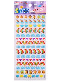 Наклейки зефирные Радуга микс CC-043-024