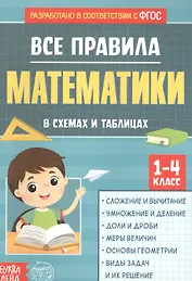 Все правила математики в схемах и таблицах. Сборник для 1-4 классов