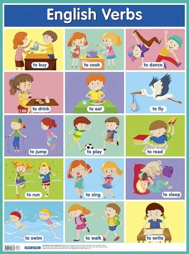 

Английские глаголы. English Verbs. Наглядное пособие для начальной школы