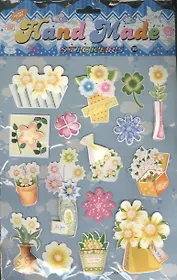 Наклейка объемная веселушки ассорти 3D (494565) (31,5х20см) (упаковка)