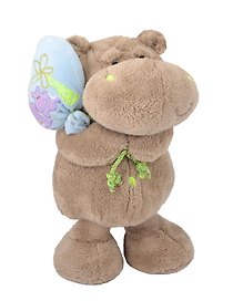 ИГР КОНТИНЕНТ Игрушка мягкая "Бегемотик с шариком" 35см Т303