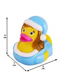 Игрушка для ванной, уточка резиновая FUNNY DUCKS "Уточка снегурочка" (1845) - 2