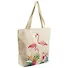 Сумка-шоппер на молнии Фламинго в цветах акварель (43х40) (текстиль) - 1