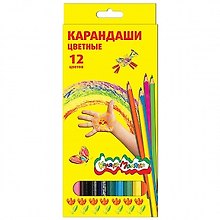 Карандаши цветные, Каляка-Маляка, 12 цветов