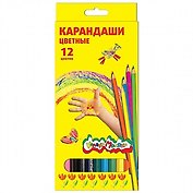 Карандаши цветные, Каляка-Маляка, 12 цветов