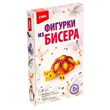 Набор для творчества LORI Фигурки из бисера "Солнечная черепашка" Бис-078