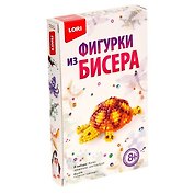Набор для творчества LORI Фигурки из бисера "Солнечная черепашка" Бис-078