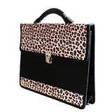 Портфель деловой "Орехово" 350*260, комбин.кожзам, 2отд., металл.замок, Канцбург