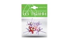 Декор из ткани «Набор №12. Бантики L», 5 видов, в ассортименте