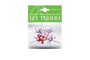 Декор из ткани, Набор №12 Бантики L 5 видов в ассортименте