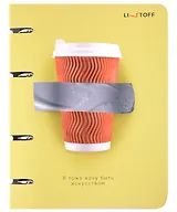 Тетрадь 120л "Настоящее искусство" на кольцах, мел.картон, ламинация soft touch, квадр.корешок, скругл.углы