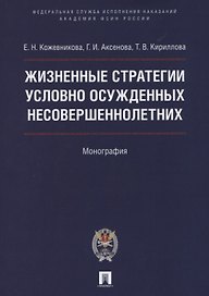 Жизненные стратегии условно осужденных несовершеннолетних. Монография