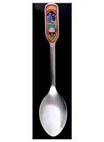 Ложка сувенирная Грозный Сити-Герб (нерж.ст.вст.фольга,вст.цв.красный)