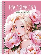 Раскраска. Девушки. Flower Girls
