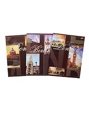 Тетрадь в клетку Academy Style, "Города", А4, 80 листов, в ассортименте
