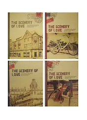 Записная книжка А6 192л лин. "The scenery of love" 7БЦ , ассорти, Haich