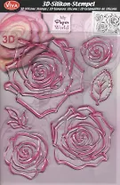 Набор д/творчества Viva Штампы силиконовые "Роза" (14*18см) 400302500