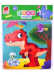 Мягкие пазлы 2в1 "Динозавры" / "Dinosaurs" 9+16 элементов