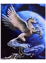 Алмазная мозаика на подрамнике Лунный единорог (AC4109) (40х50см) (30цв.) (коробка)