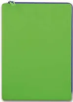 Папка для тетрадей А4+ (24*33см) Феникс+ Зеленая силиконовая на молнии 40264