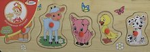 Рамка-вкладыш деревян. Детеныши животных (1127-ANIMALS) (156009) (29х10) (Играем вместе)