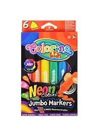 Фломастеры «Colorino kids Jumbo» Colorino, 6 цветов