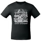 Сувенир, АКМ, Футболка СПб. Исаакий. Рисунок цвет черный, размер L