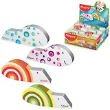 Ластик/Стирательная резинка Maped Ergo Fun, 55x22x8 мм, цветная, фигурная, дисплей, 119711