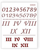 Трафарет пластиковый многоразовый Цифры (20х25) (Л-007)