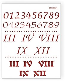 Трафарет пластиковый многоразовый Цифры (20х25) (Л-007)