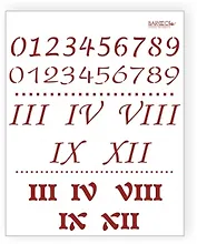 Трафарет пластиковый многоразовый Цифры (20х25) (Л-007)
