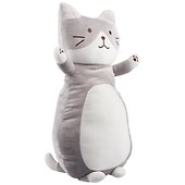 Мягкая игрушка Кот серый на спине (70 см) - 1