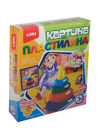 Набор для творчества LORI Картина из пластилина "Пирамидка" Пк-001