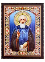 Алмазная мозаика "Икона Сергия Радонежского", 30х40