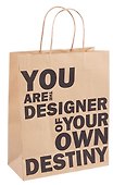 Пакет А4 26*32*12 "You are designer" нейтр., крафт, бум.мат.ламинат - 1