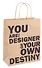 Пакет А4 26*32*12 "You are designer" нейтр., крафт, бум.мат.ламинат - 1