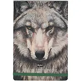 Скетчбук 205*300 64л "Волк" белый офсет, 120г/м2, тв.обложка, резинка