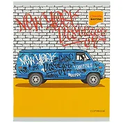 Тетрадь в клетку Listoff, Street style, 48 листов, в ассортименте