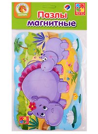 Пазл «Бегемот» Мои первые игры, магнитный, Vladi Toys