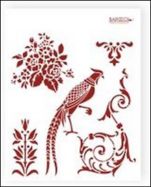 Трафарет пластиковый многоразовый Пташки Фазан (20х25) (Л-078)